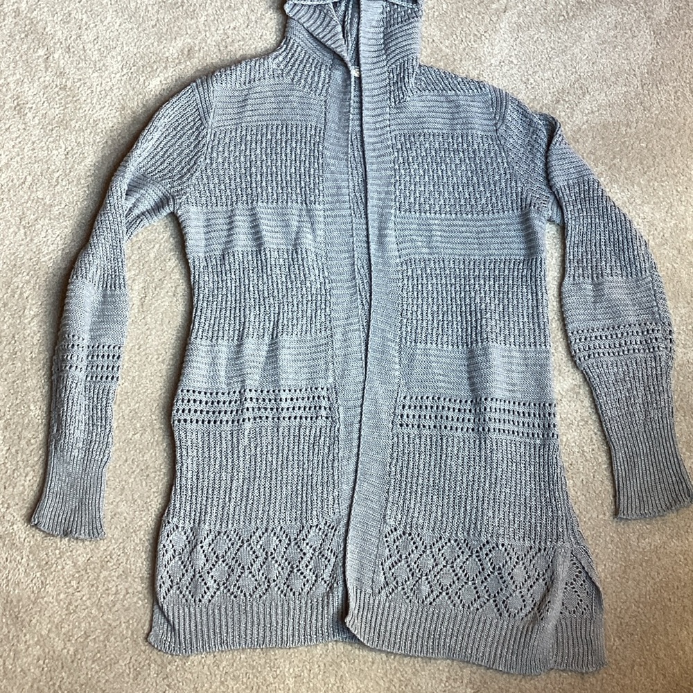 Pink Republic Gray Long Cardigan Sweater